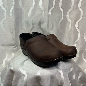 Dansko Brown Leather Clogs